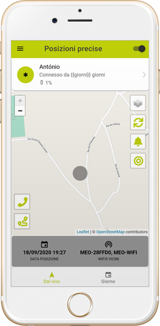 Nock app localizzazione